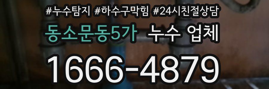 동소문동5가 누수 업체