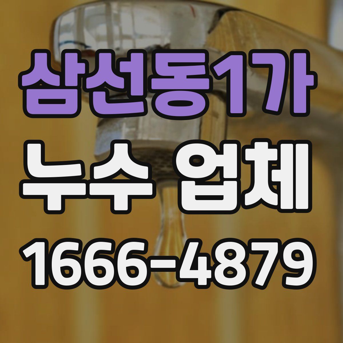 삼선동1가 누수 업체