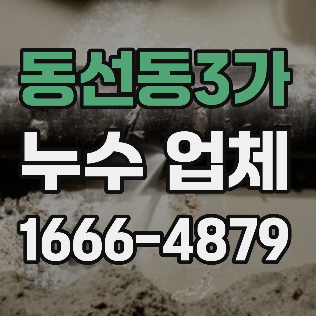 동선동3가 누수 업체
