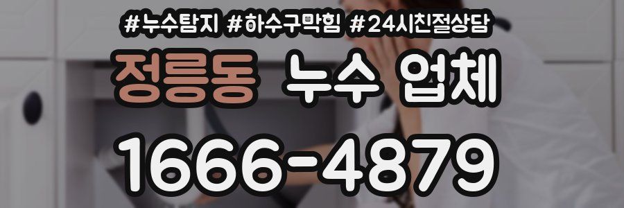 정릉동 누수 업체