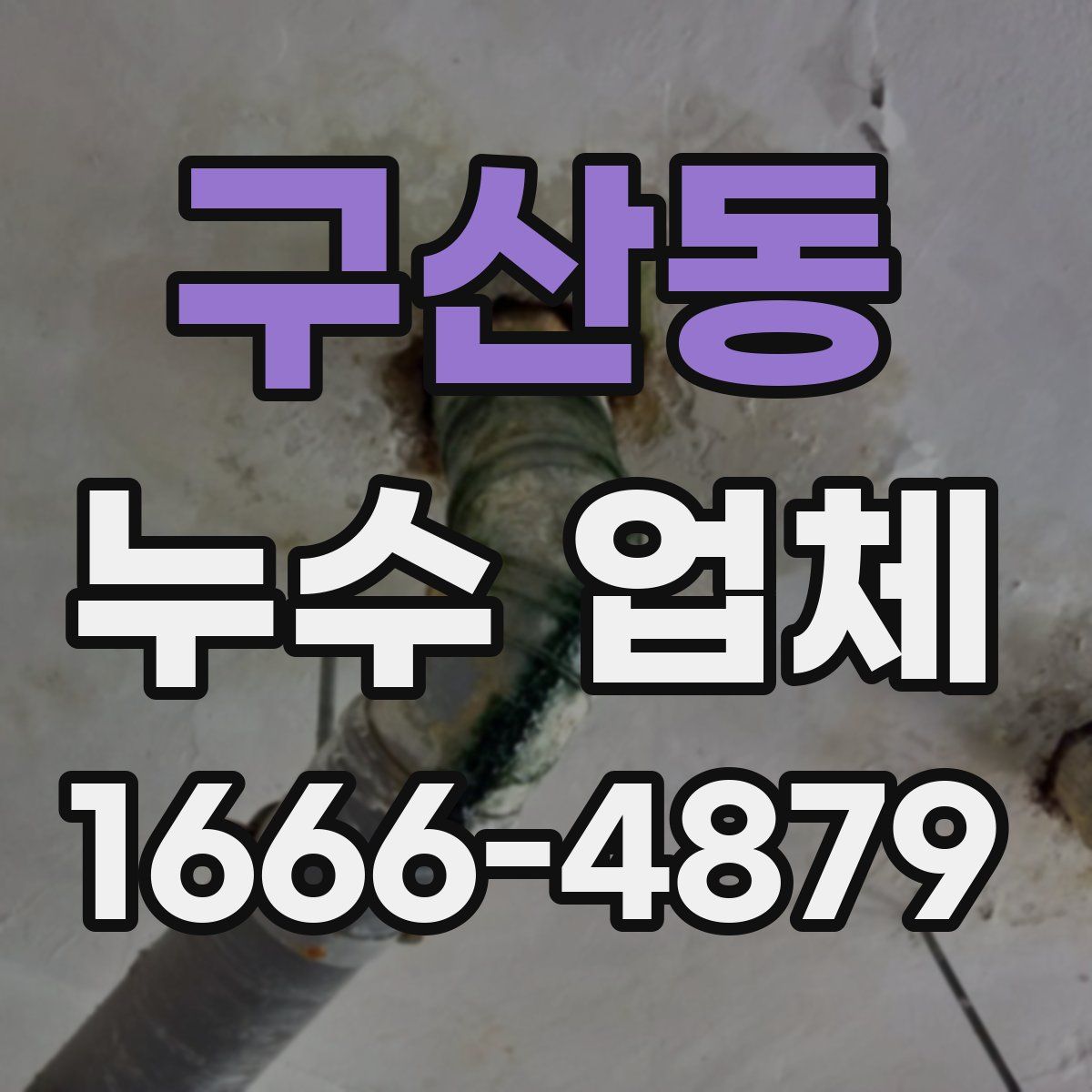 구산동 누수 업체