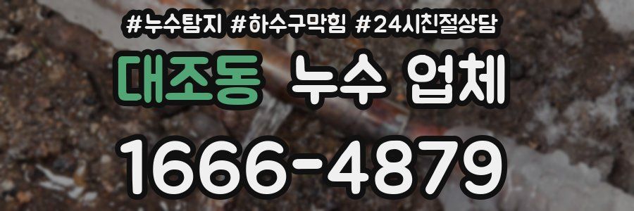 대조동 누수 업체