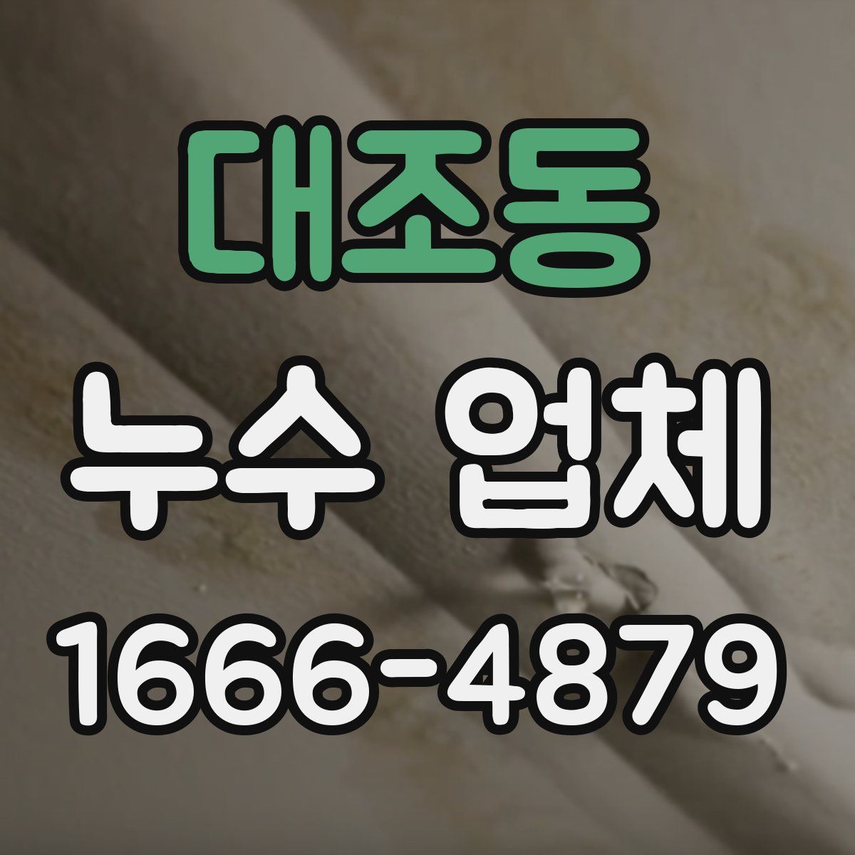 대조동 누수 업체