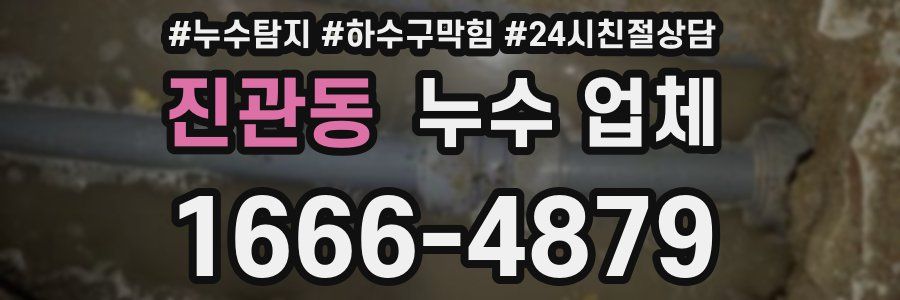 진관동 누수 업체