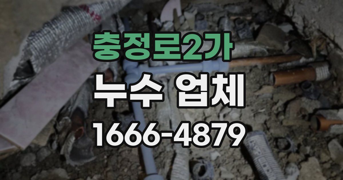 충정로2가 누수 업체