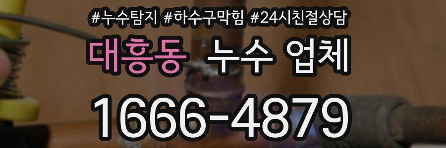 대흥동 누수 업체