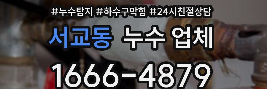 서교동 누수 업체