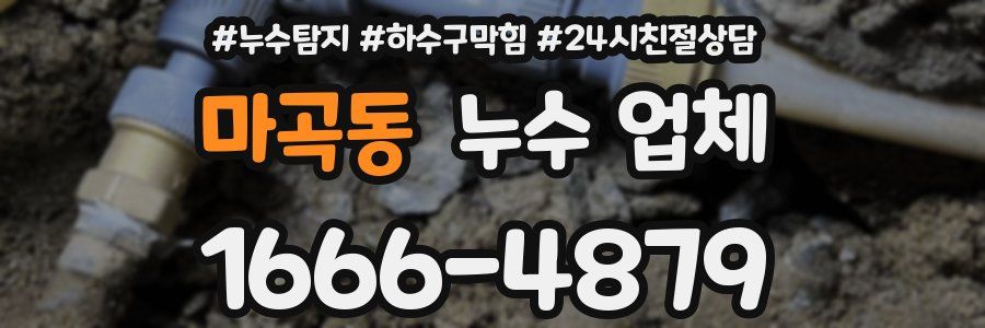 마곡동 누수 업체