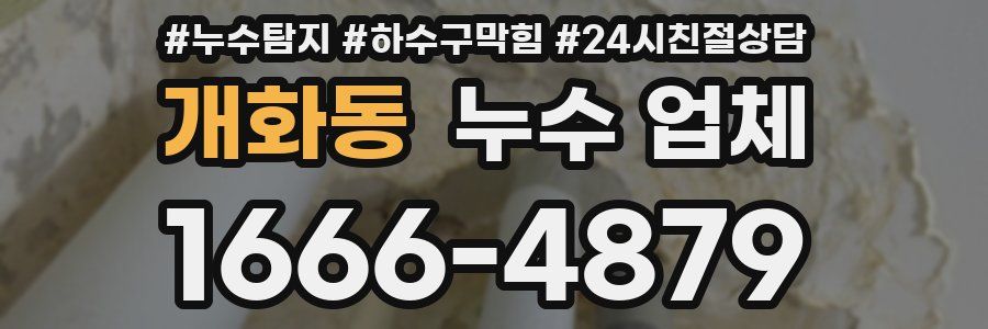 개화동 누수 업체