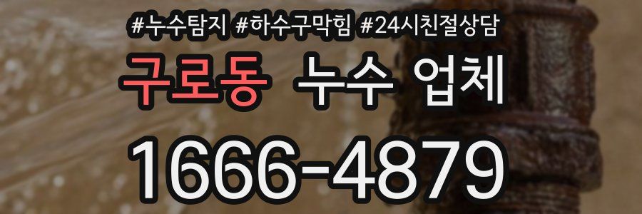 구로동 누수 업체