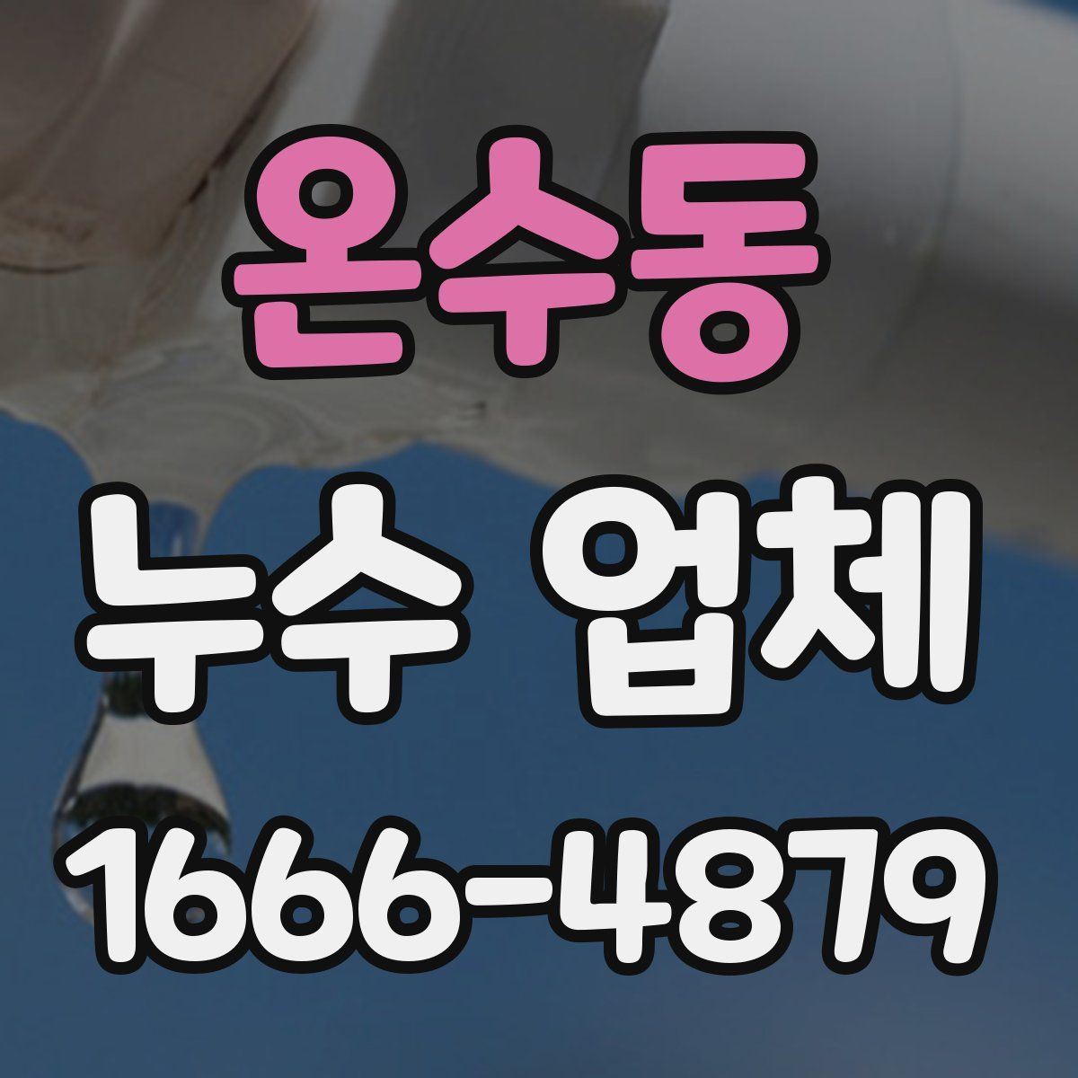 온수동 누수 업체
