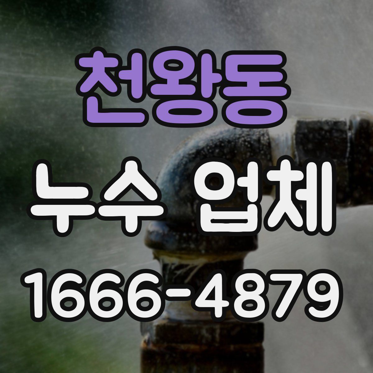 천왕동 누수 업체