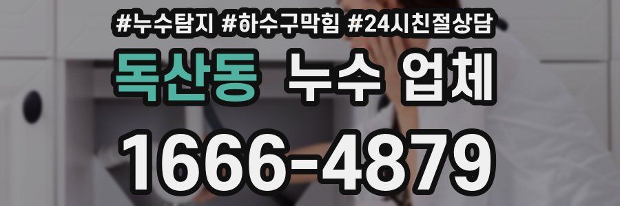 독산동 누수 업체