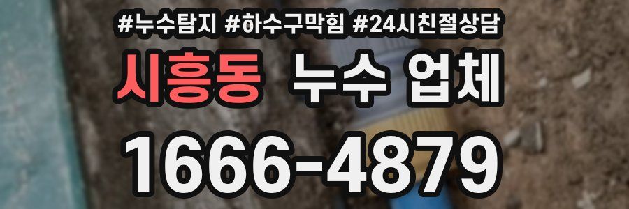 시흥동 누수 업체