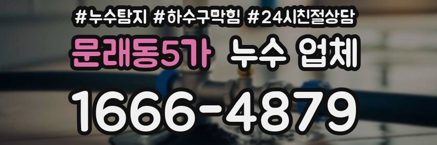 문래동5가 누수 업체