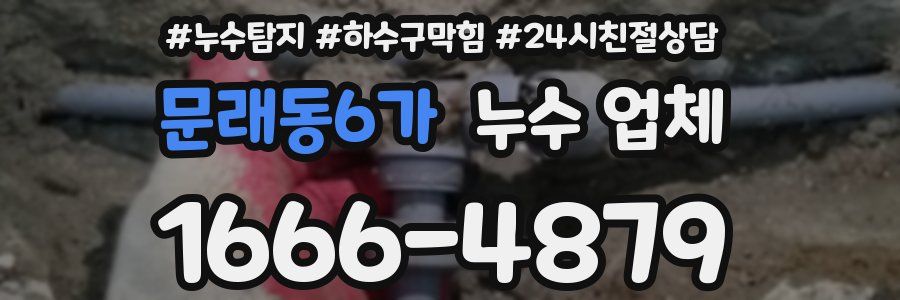 문래동6가 누수 업체