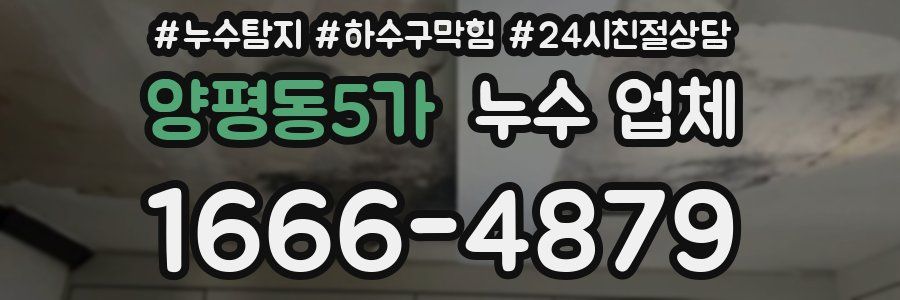 양평동5가 누수 업체