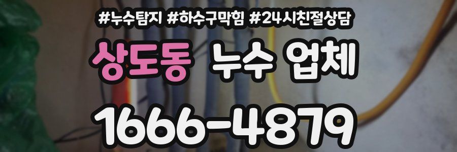 상도동 누수 업체