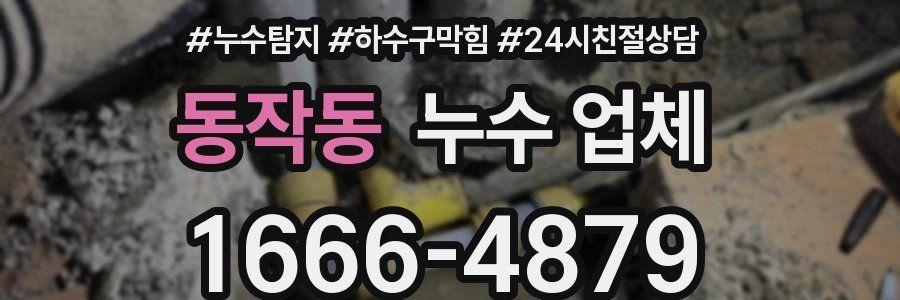 동작동 누수 업체