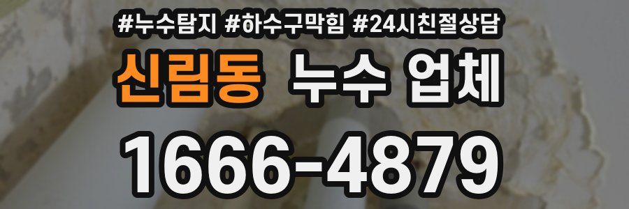 신림동 누수 업체