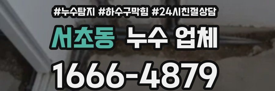 서초동 누수 업체