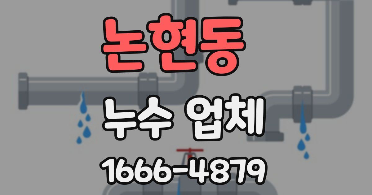 논현동 누수 업체