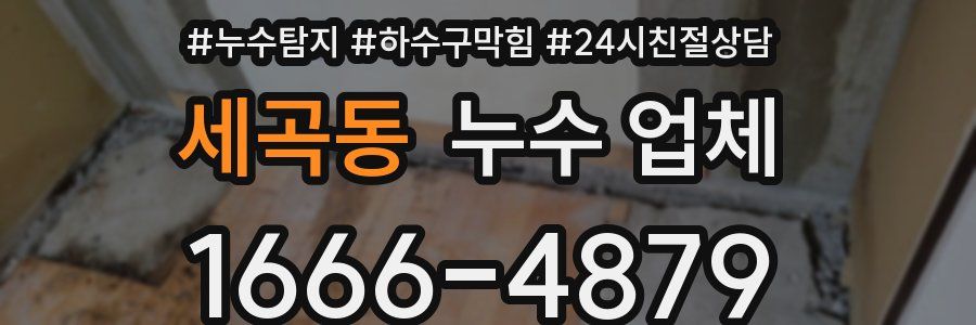 세곡동 누수 업체