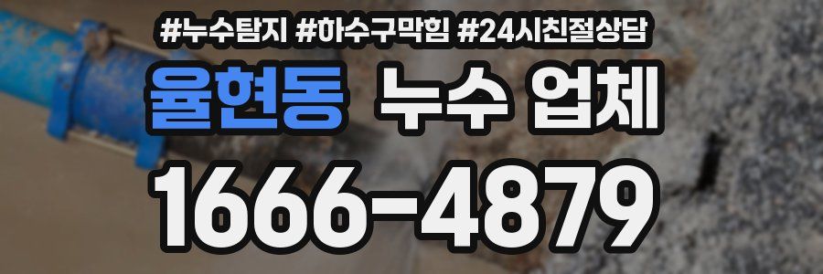율현동 누수 업체
