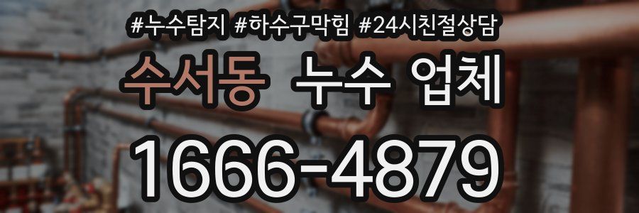 수서동 누수 업체