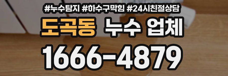 도곡동 누수 업체