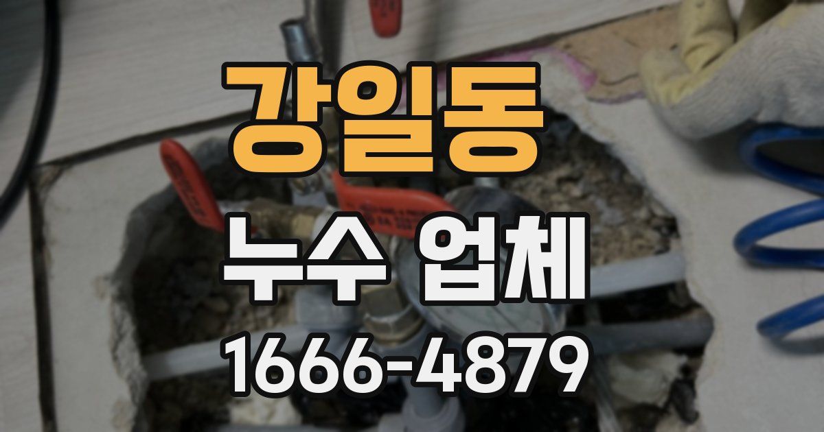 강일동 누수 업체