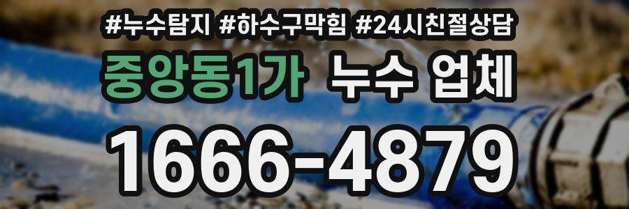 중앙동1가 누수 업체
