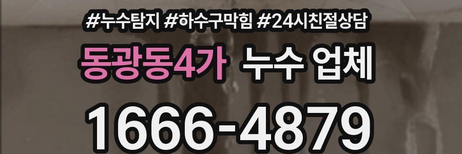 동광동4가 누수 업체