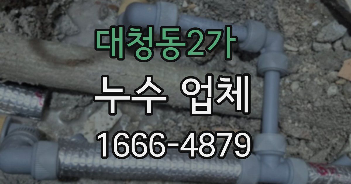 대청동2가 누수 업체