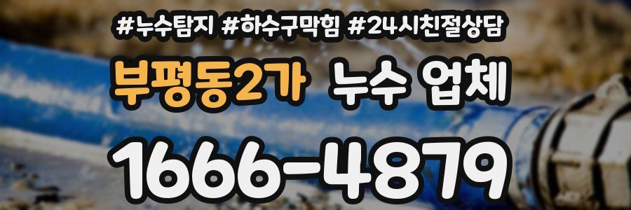 부평동2가 누수 업체