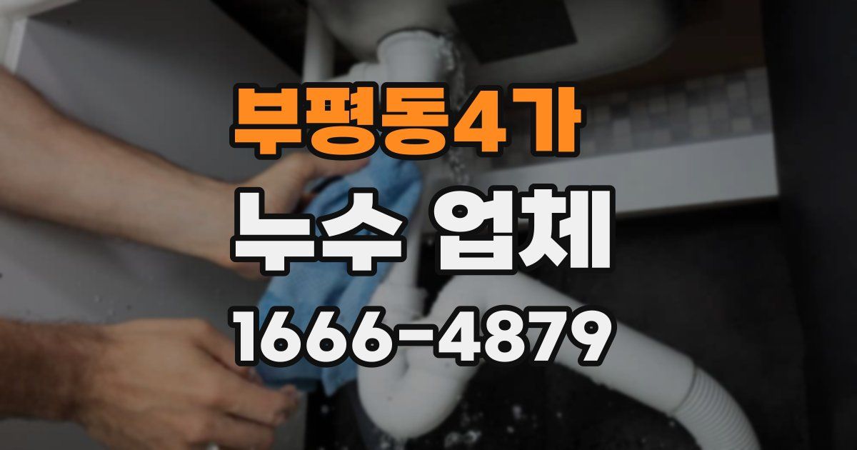 부평동4가 누수 업체