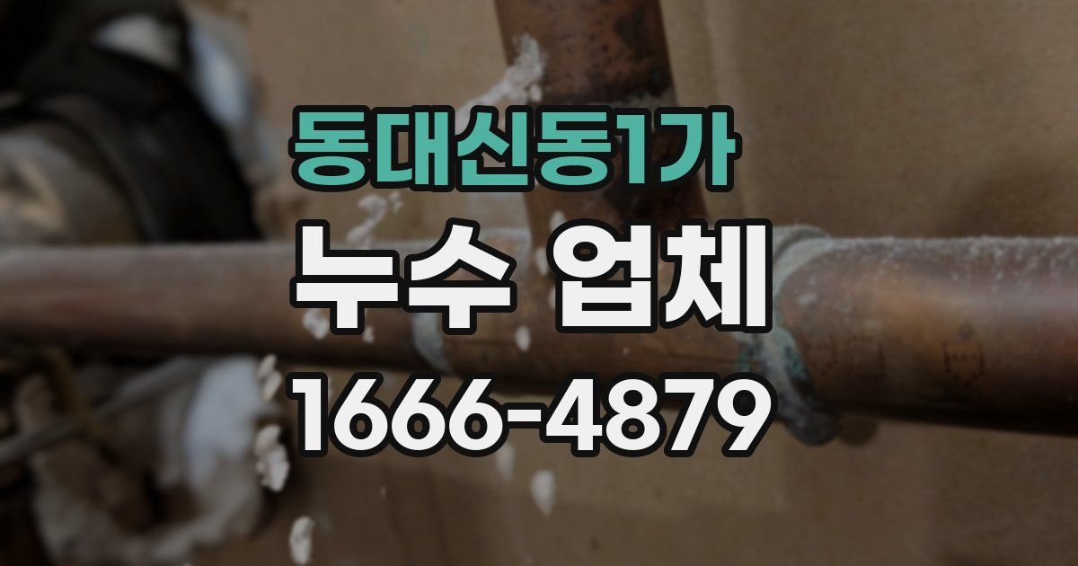 동대신동1가 누수 업체