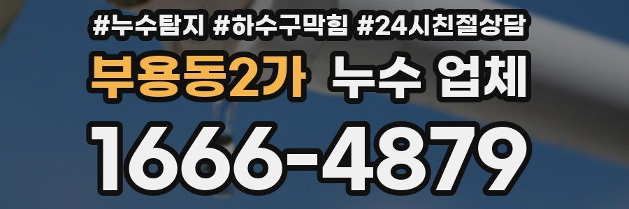 부용동2가 누수 업체
