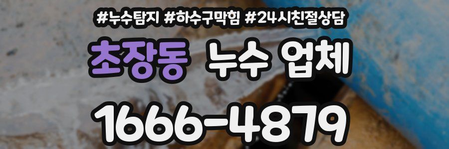 초장동 누수 업체