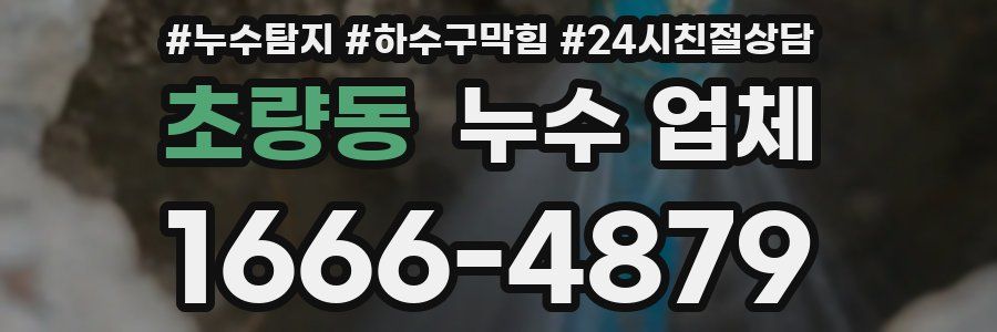 초량동 누수 업체