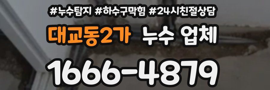 대교동2가 누수 업체