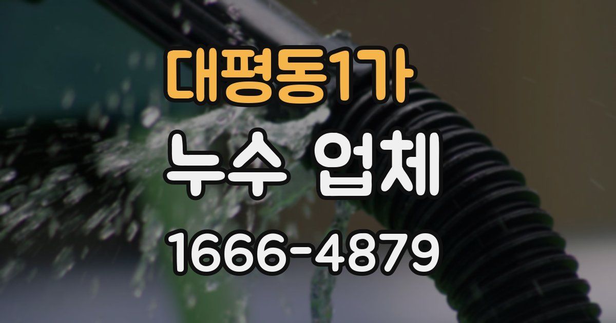 대평동1가 누수 업체