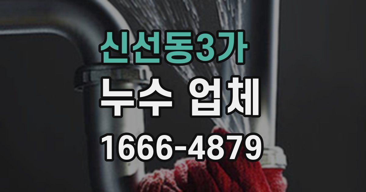 신선동3가 누수 업체