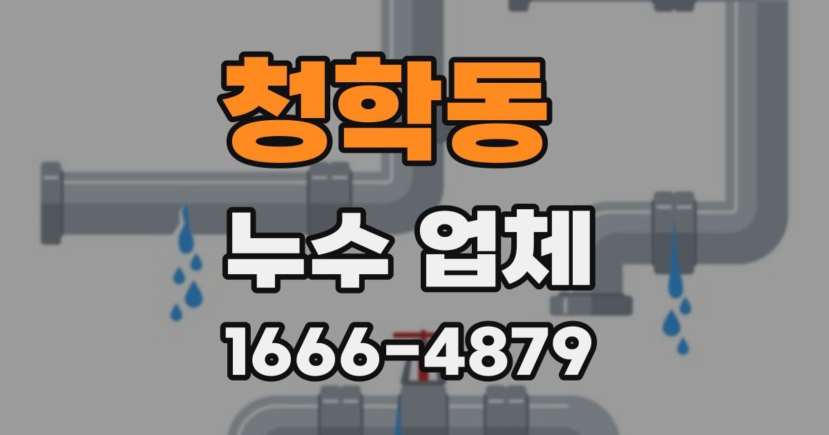 청학동 누수 업체