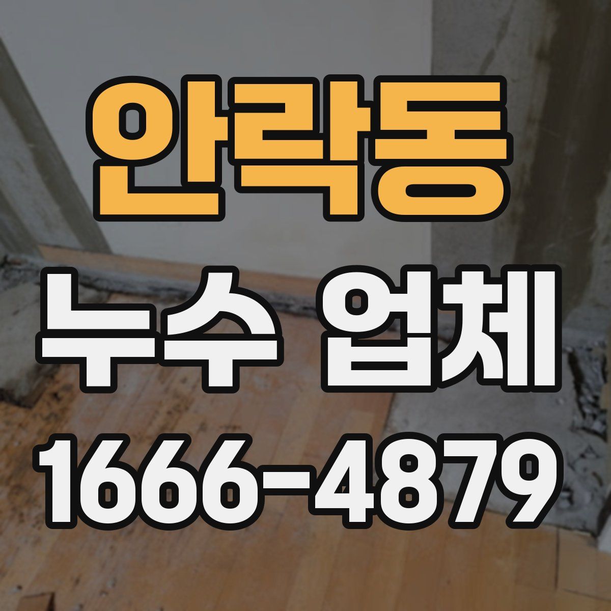 안락동 누수 업체