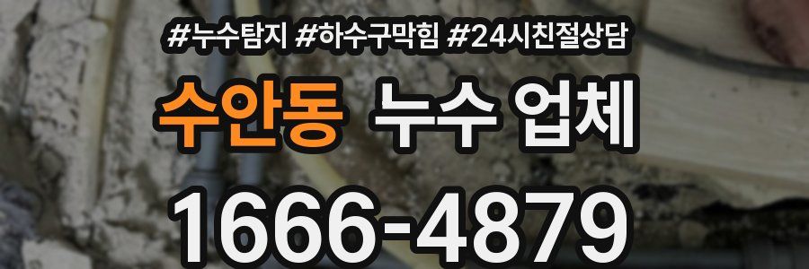 수안동 누수 업체