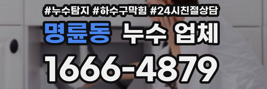 명륜동 누수 업체