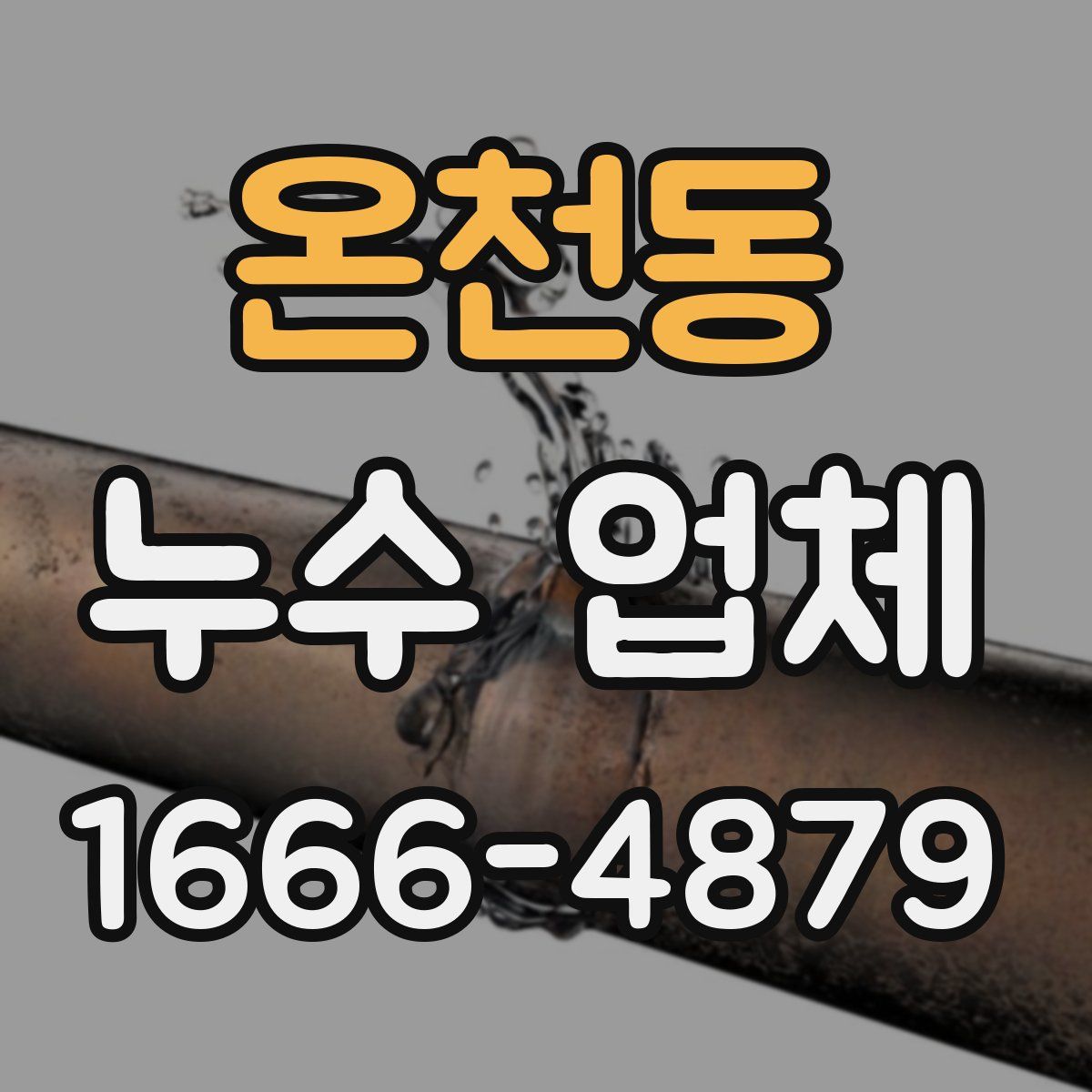 온천동 누수 업체