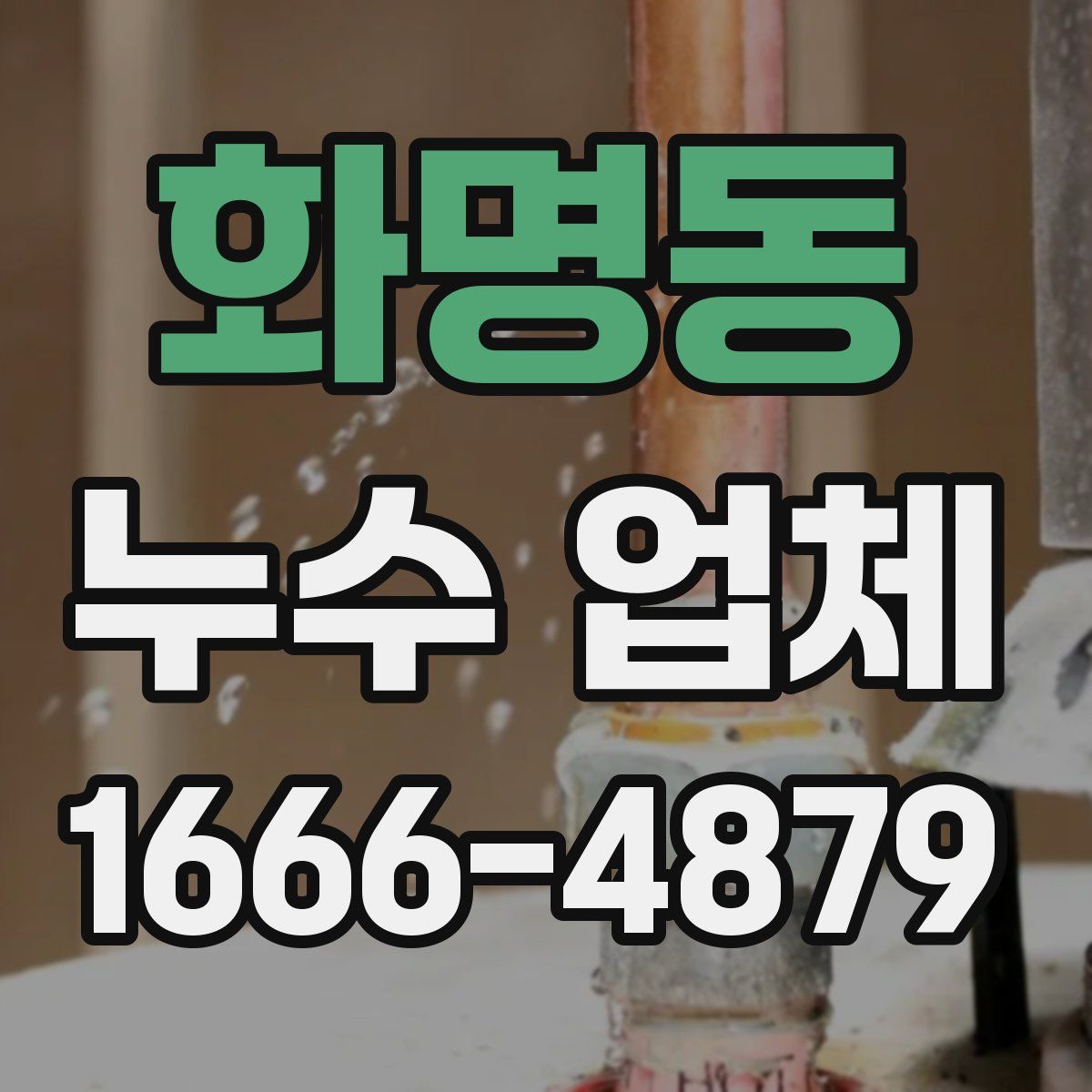 화명동 누수 업체