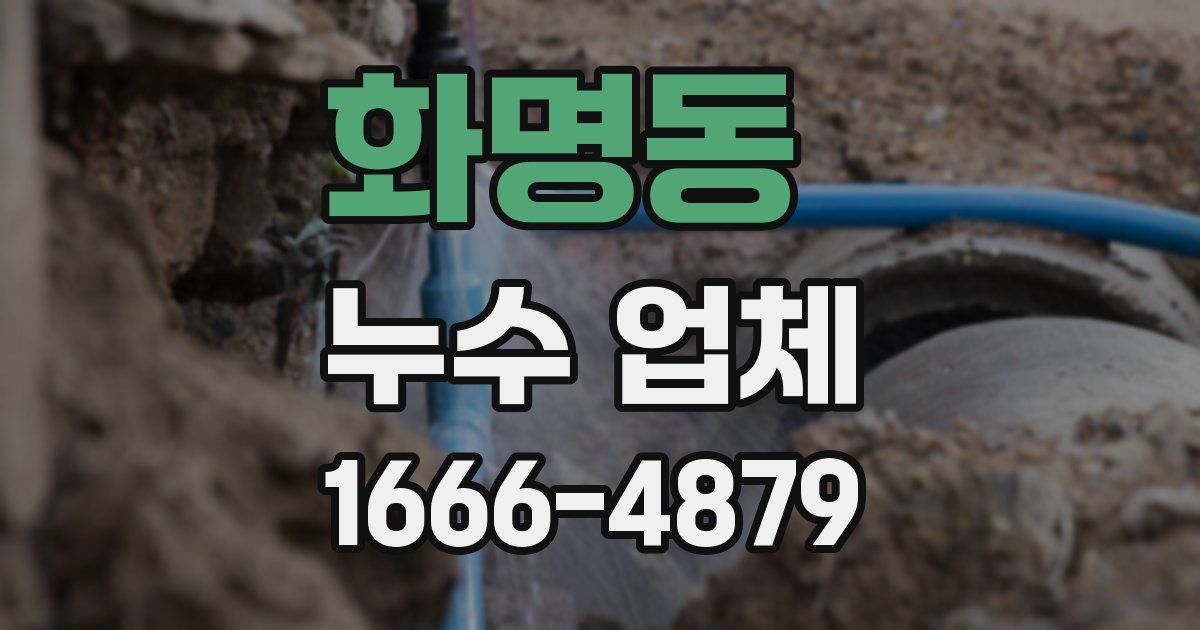 화명동 누수 업체